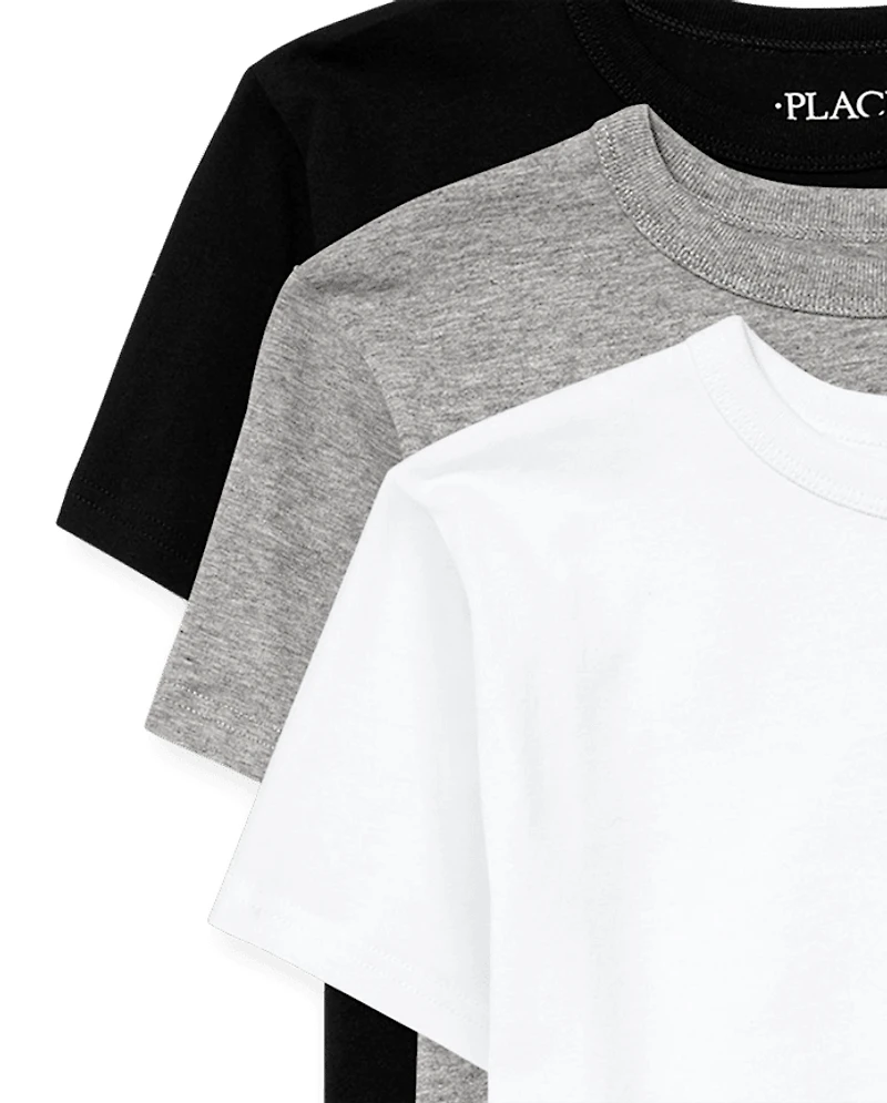 Lot de 3 t-shirts superposés base pour garçons