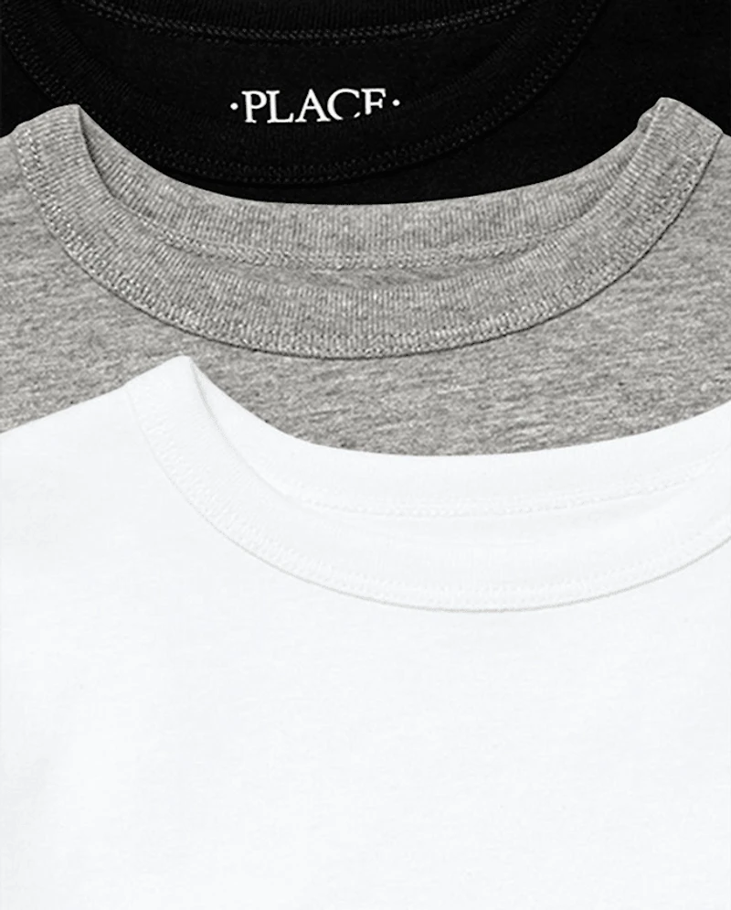 Lot de 3 t-shirts superposés base pour garçons