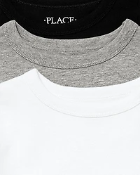 Lot de 3 t-shirts superposés base pour garçons