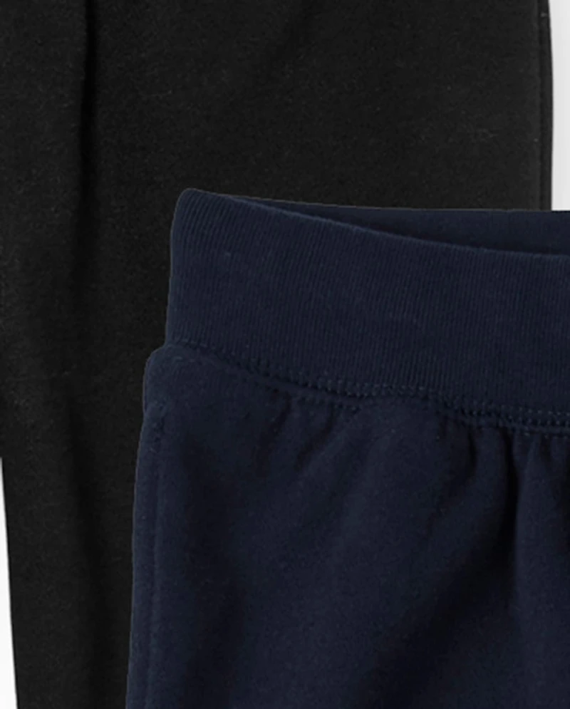 Boys Fleece Jogger Pants 2-Pack