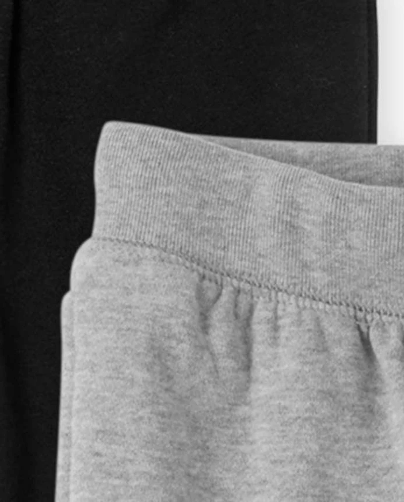 Boys Fleece Jogger Pants 2-Pack