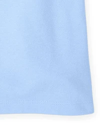 Girls Uniform Ruffle Soft Stretch Pique Polo -Pack