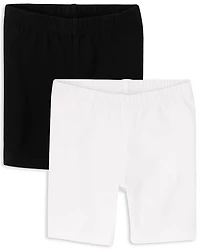 Toddler Girls Bike Shorts 2-Pack