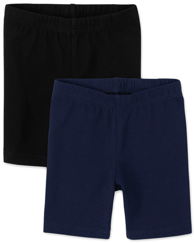 Toddler Girls Bike Shorts 2-Pack
