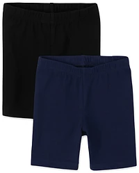 Toddler Girls Bike Shorts 2-Pack