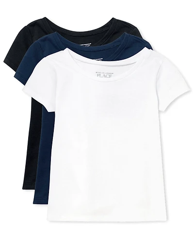 Lot de 3 t-shirts pour petites filles
