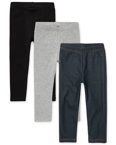 Toddler Girls Leggings 3-Pack