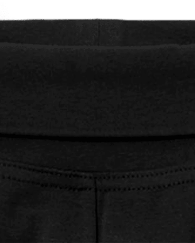 Girls Foldover Waist Pants 2-Pack