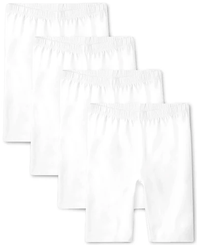 Girls Bike Shorts 4-Pack