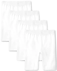 Girls Bike Shorts 4-Pack