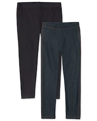 Girls Leggings 2-Pack