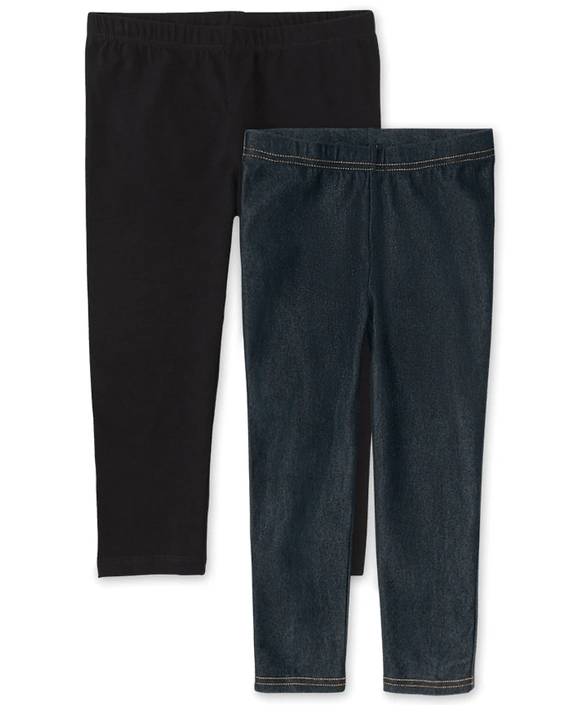 Girls Capri Leggings 2-Pack
