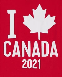 Womens Matching Family Canada Day 2021 Graphic Tee