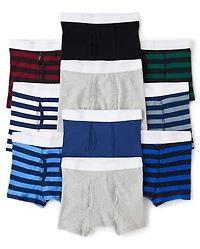 Boys Boxer Brief Underwear 10-Pack