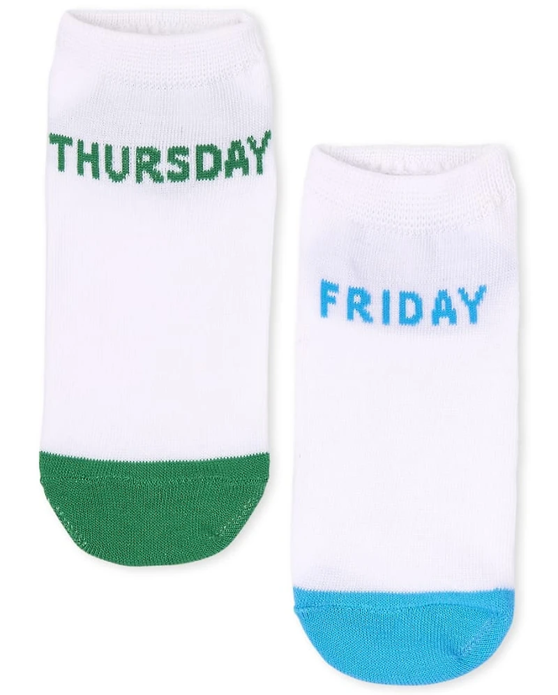 Kids Days Of The Week Ankle Socks 7-Pack