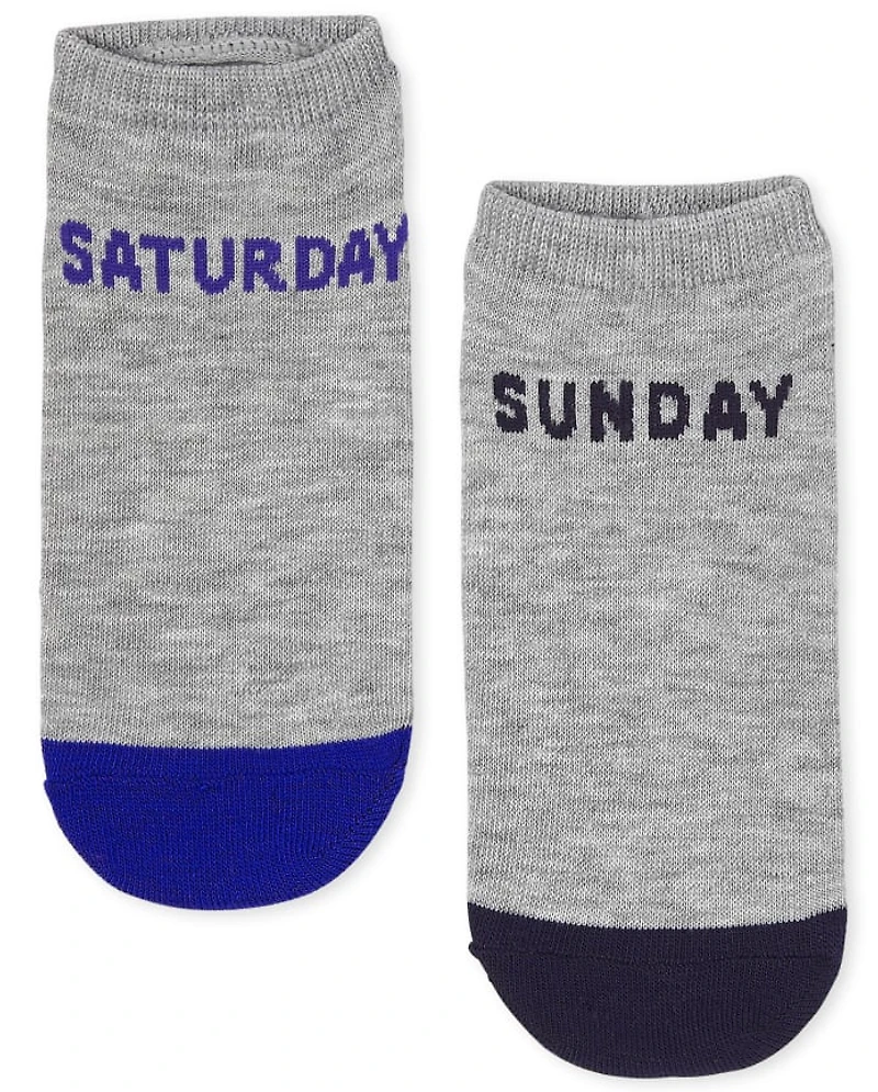 Kids Days Of The Week Ankle Socks 7-Pack