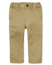 Pantalon chino droit extensible uniforme pour bébé et tout-petit garçon