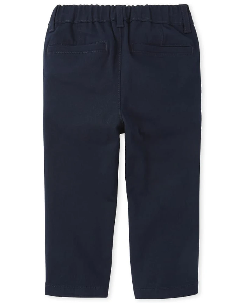 Baby And Toddler Boys Uniform Stretch Straight Chino Pants