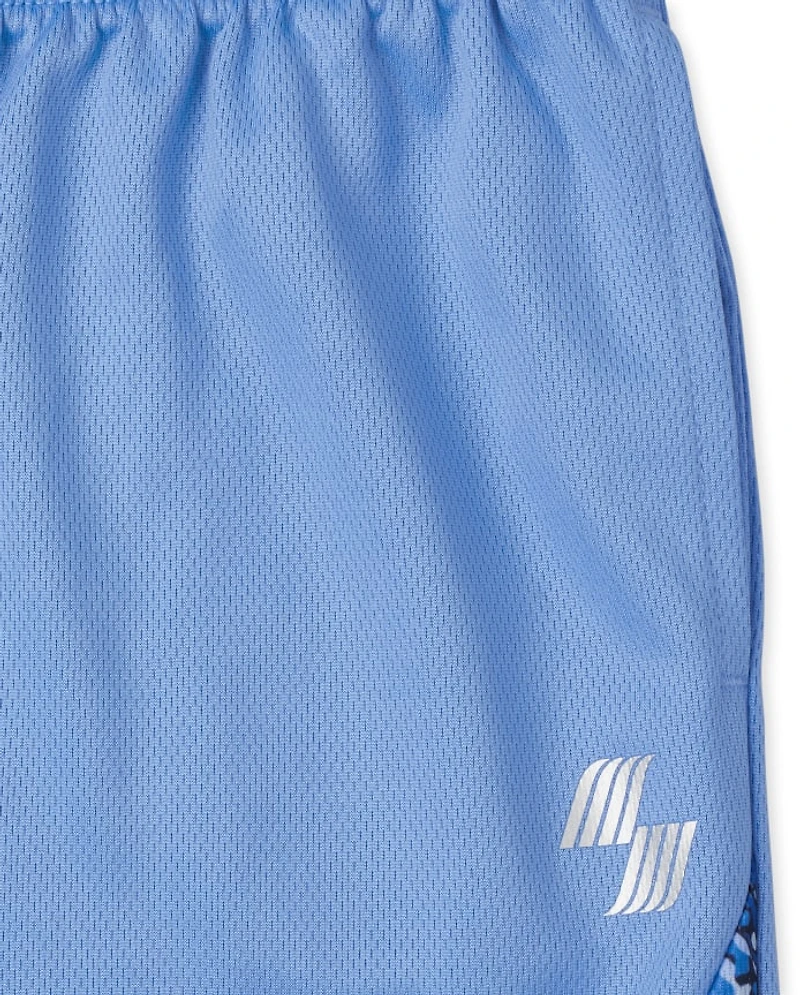 Boys Print Performance Basketball Shorts 2-Pack