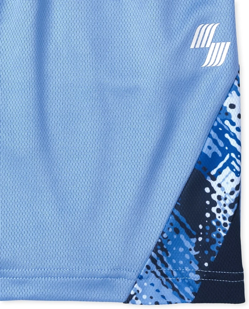 Boys Print Performance Basketball Shorts 2-Pack
