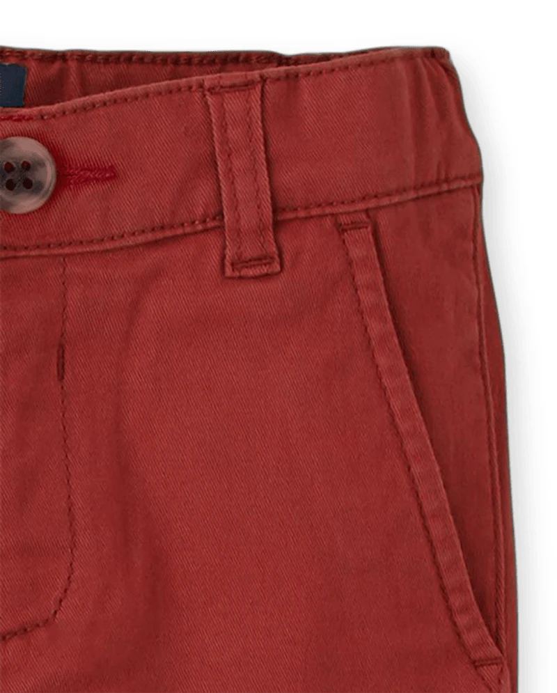 Pantalon chino stretch moulant pour bébé et tout-petit garçon
