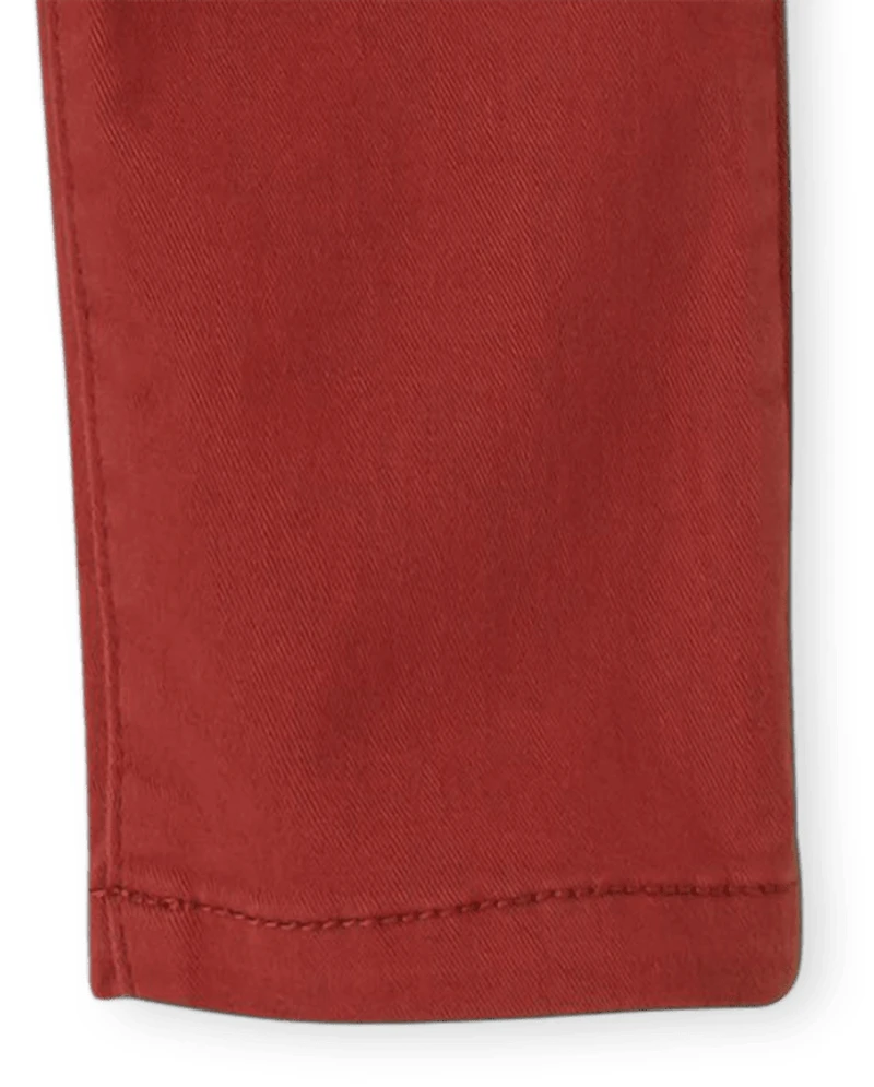 Pantalon chino stretch moulant pour bébé et tout-petit garçon