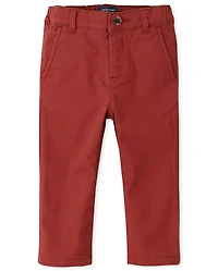 Pantalon chino stretch moulant pour bébé et tout-petit garçon