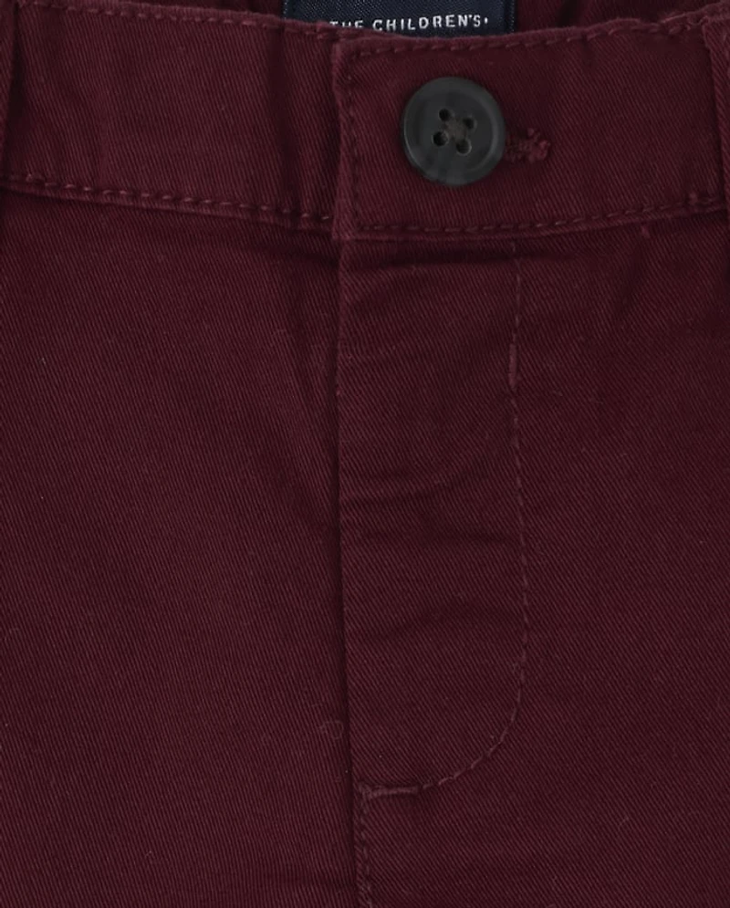 Baby And Toddler Boys Uniform Stretch Skinny Chino Pants