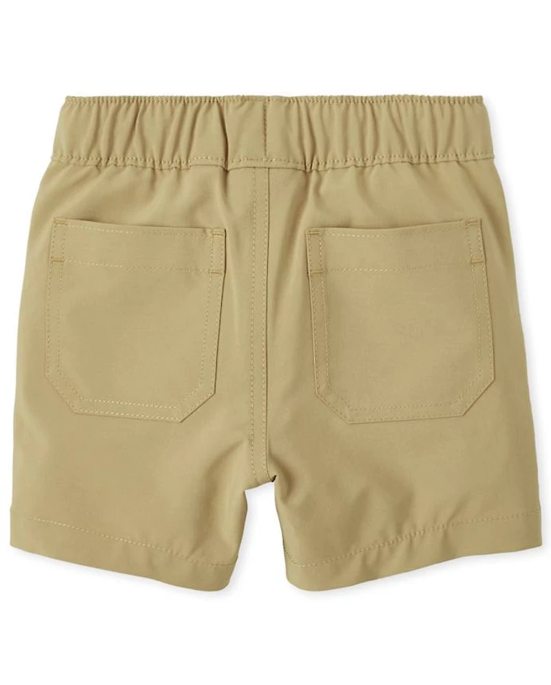 Baby And Toddler Boys Quick Dry Stretch Pull On Jogger Shorts