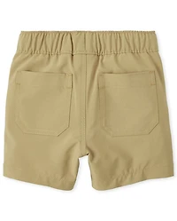 Baby And Toddler Boys Quick Dry Stretch Pull On Jogger Shorts