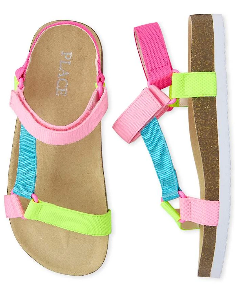 Girls Rainbow Sport Sandals