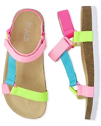 Girls Rainbow Sport Sandals