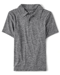 Polo de performance chiné pour garçon