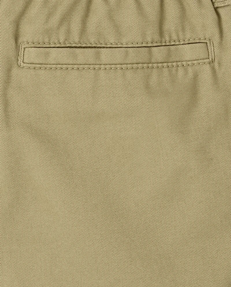 Boys Uniform Stretch Pull On Straight Chino Pants