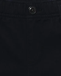 Boys Uniform Stretch Pull On Straight Chino Pants
