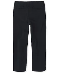 Boys Uniform Stretch Pull On Straight Chino Pants