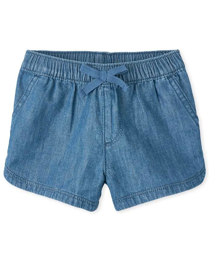 Toddler Girls Pull On Shorts 3-Pack