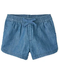 Toddler Girls Pull On Shorts 3-Pack