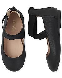 Toddler Girls Cross Strap Ballet Flats