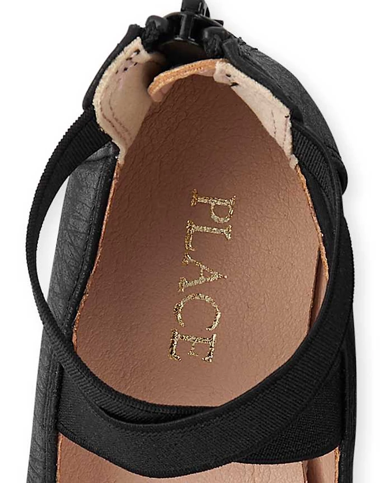 Toddler Girls Cross Strap Ballet Flats