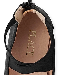 Toddler Girls Cross Strap Ballet Flats