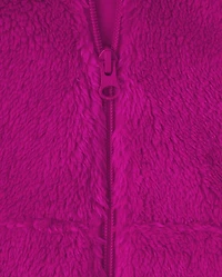 Baby And Toddler Girls Sherpa Zip-Up Hoodie