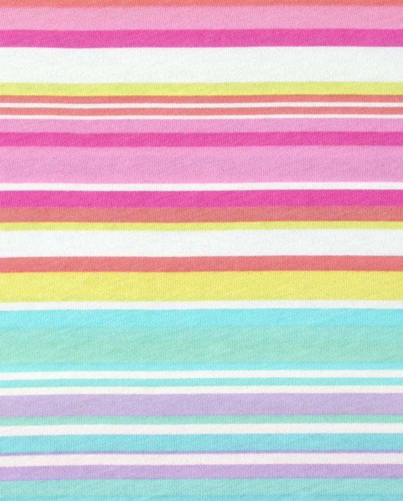 Girls Rainbow Striped Top