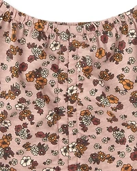 Haut froncé tie-dye pour fille