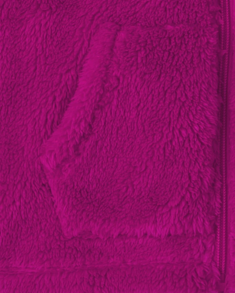 Girls Sherpa Zip-Up Hoodie