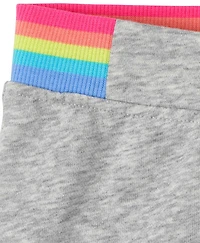 Girls Rainbow French Terry Shorts