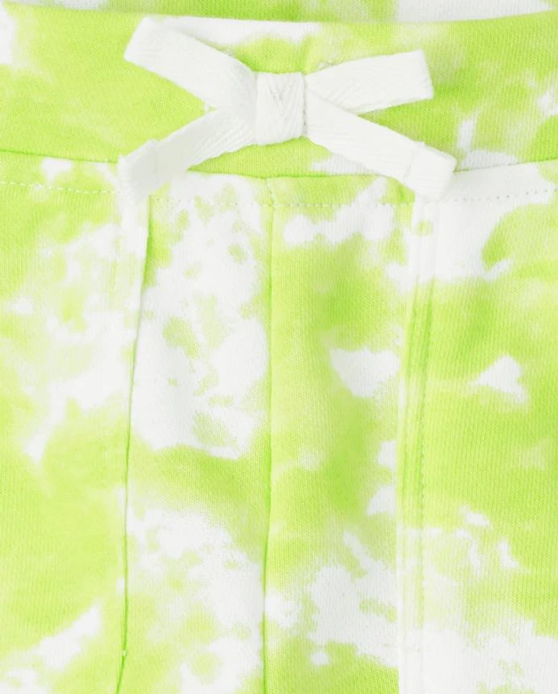 Girls Tie Dye French Terry Shorts