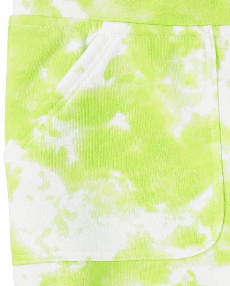 Girls Tie Dye French Terry Shorts
