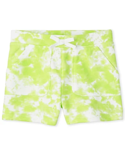 Girls Tie Dye French Terry Shorts