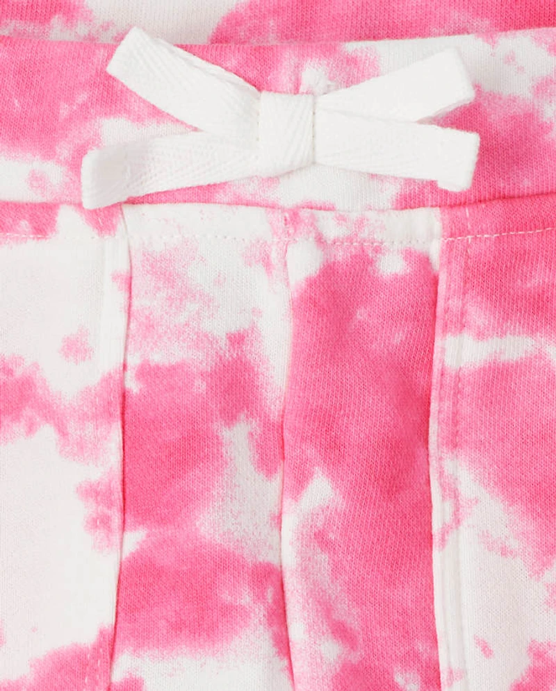 Girls Tie Dye French Terry Shorts
